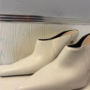 Zara Cream Ankle Booties